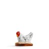 Poule qui couve grise