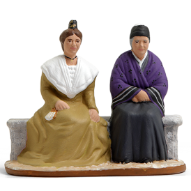 Santon de Provence Arlésiennes assises – Élégance & crèche