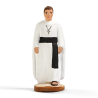 Santon Missionnaire de la Miséricorde en habit blanc et ceinture noire, création du santonnier Arterra